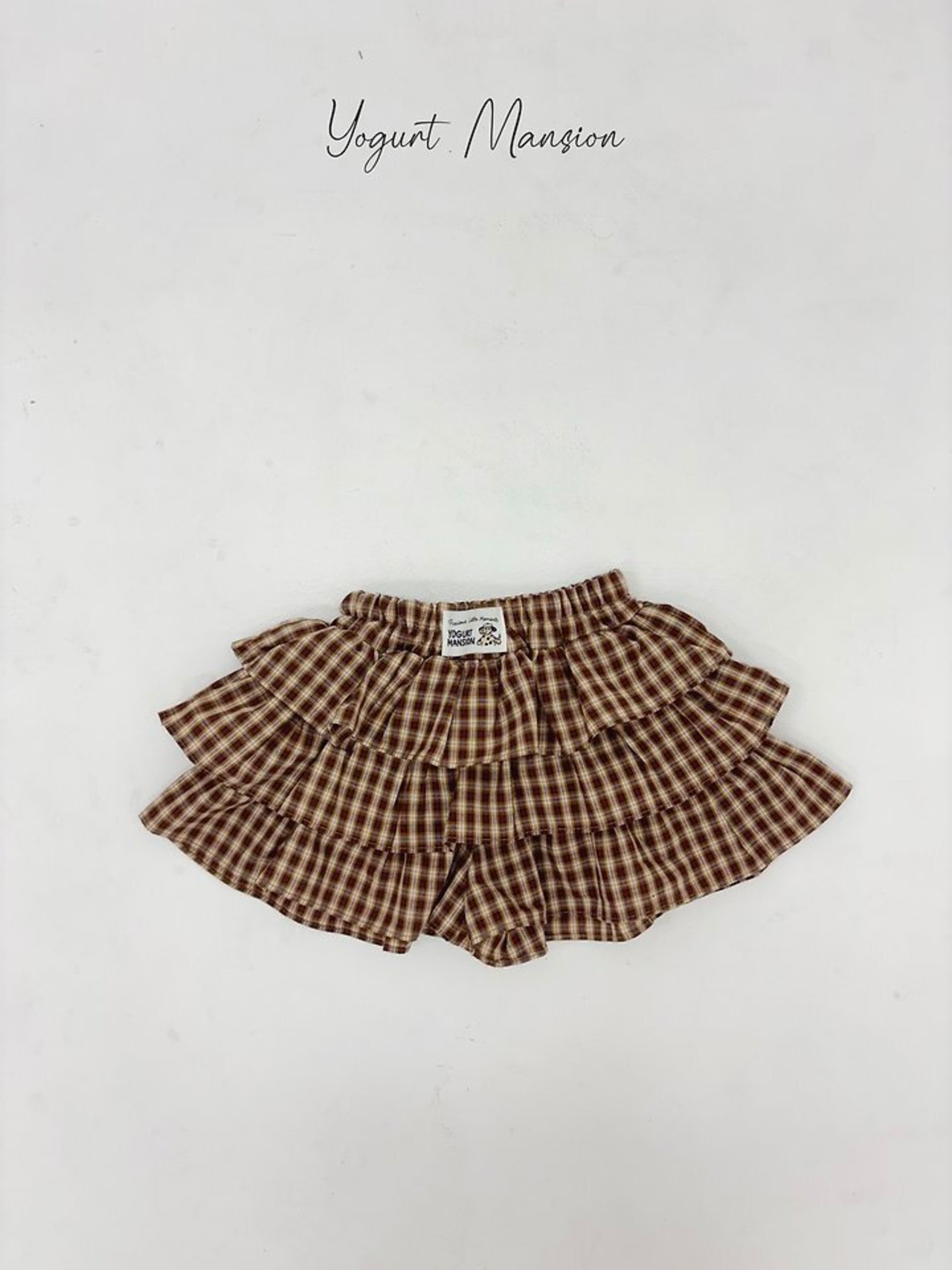 【取寄/韓国直送】Yogurt Mansionチェックスカートパンツ|秋服|韓国子供服|26/AT