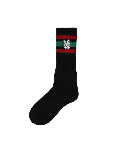 USAGI LINE SOCKS BURGUNDY