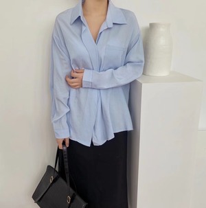 スキッパーとろみシャツ　AJ2205-611