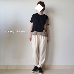 【enough for me】バックスリットTシャツ(24111)