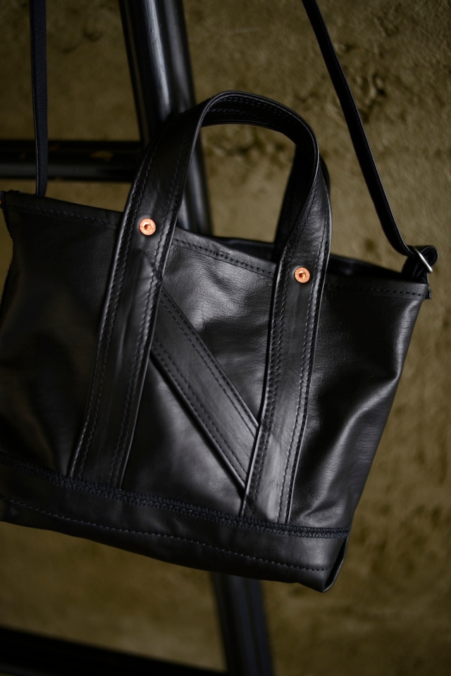 NICENESS / M.LEDZ HORSE LEATHER NN SHOULDER TOTE BAG - MINI