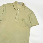 90s Aquasport Aquascutum アクアスキュータム 鹿の子 半袖 ポロシャツ M/黄緑系 メンズ ビンテージ