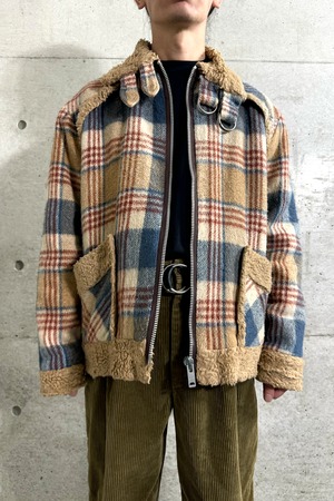 "ENGLAND" vintage boa blouson