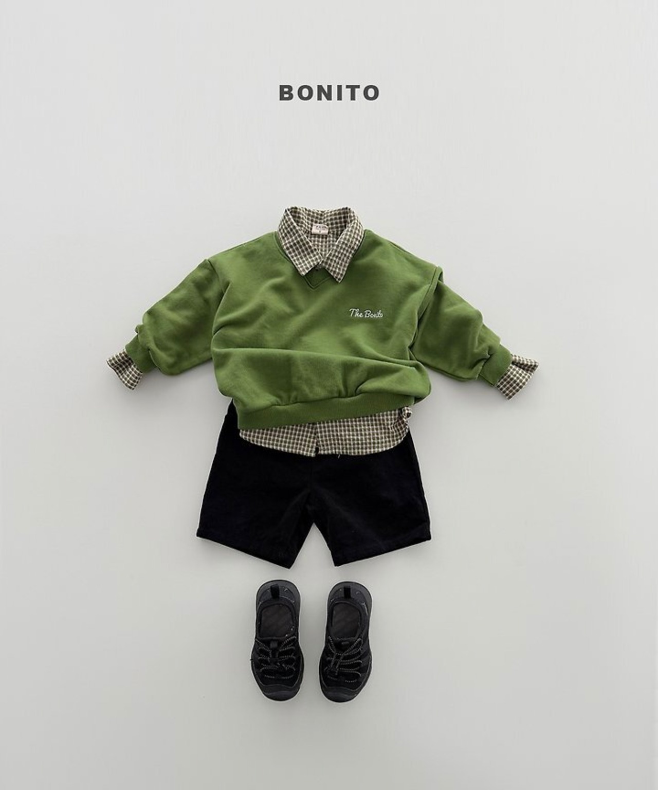 韓国子供服 / BONITO / 26Autumn / Vネックスウェット / 秋服 *12M~JM *