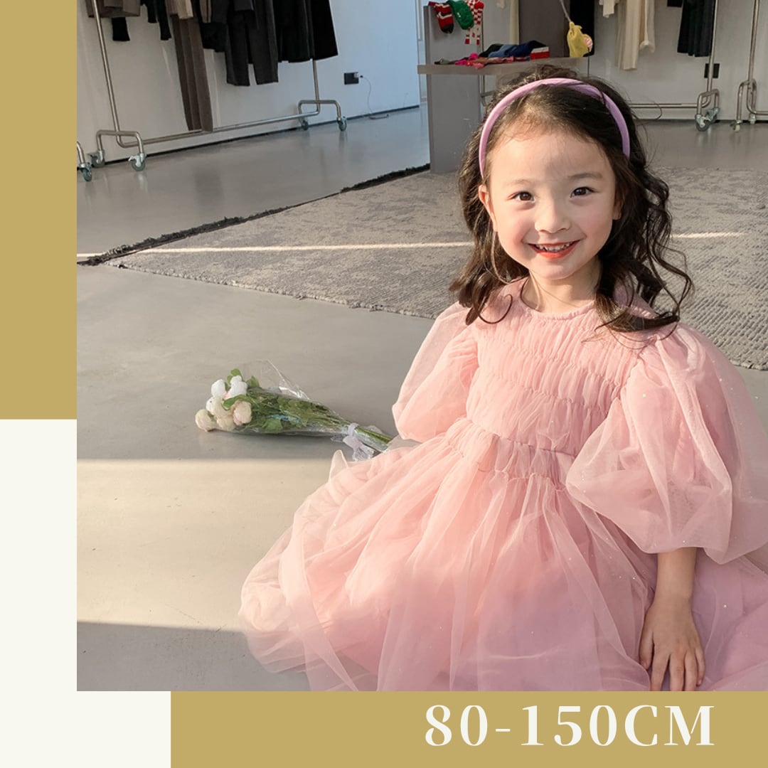 [ 新作 ] ピンクレースワンピース ドレス 子供服 韓国子供服 2023年 発表会 バースデー