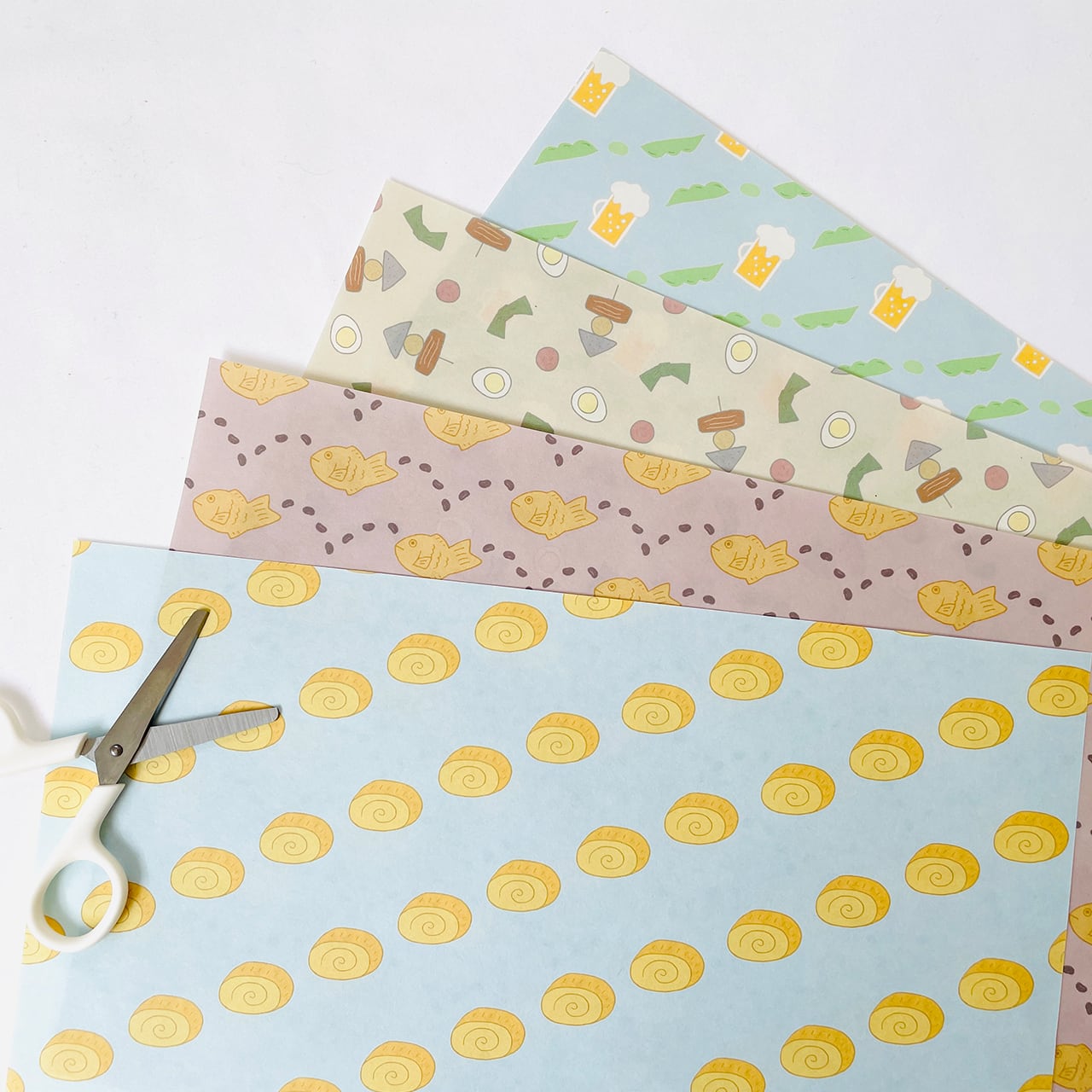 デザインペーパーA4まとめ売り(約1200枚以上) ⋮ A4 20枚セット ⋮ 食べ物と植物のデザインペーパーセット | amii