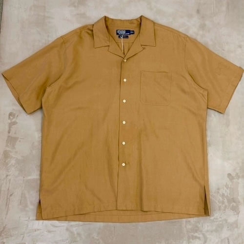Polo Ralph Lauren Silk×Cotton CALDWELL Shirt “MOCA BROWN ”