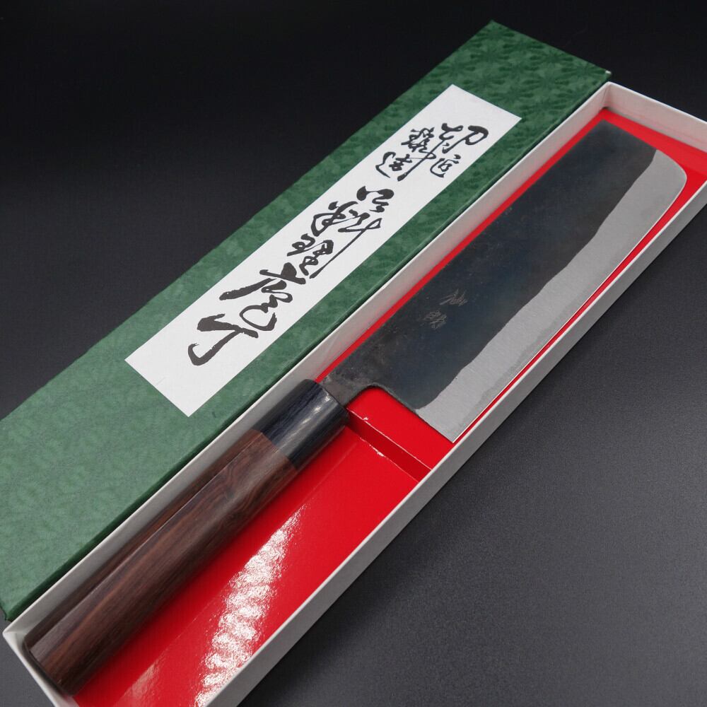 仙助 包丁 菜切 菜切包丁 165mm 安来鋼青紙２号 紫檀シノギ柄 ② 仙助 菜切 包丁 165mm 安来鋼 青紙2号 紫檀シノギ柄 | KEIJIN