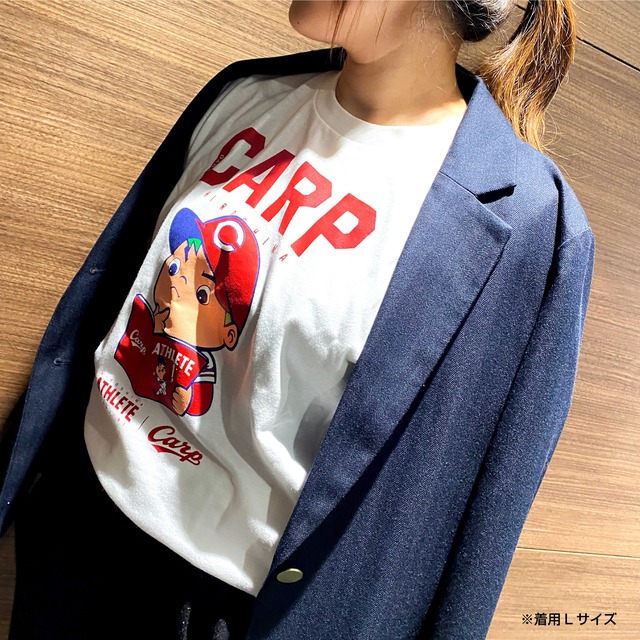 広島東洋カープ 広島アスリートマガジンfes21開催記念 ふむふむカープ坊や オリジナルｔシャツ 広島アスリートマガジン オンラインショップ