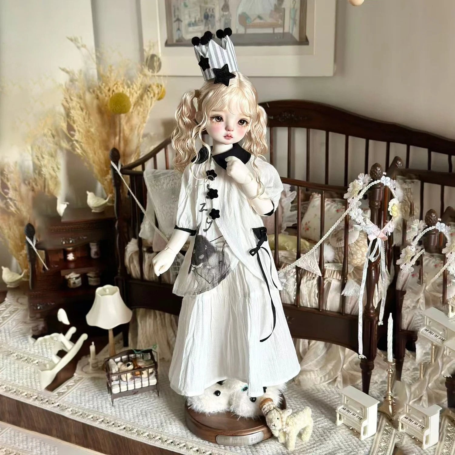 セット！ 1/6 微mdd bjd 4分娃衣兔豆豆熊妹四分mdd 普四アウトフィット