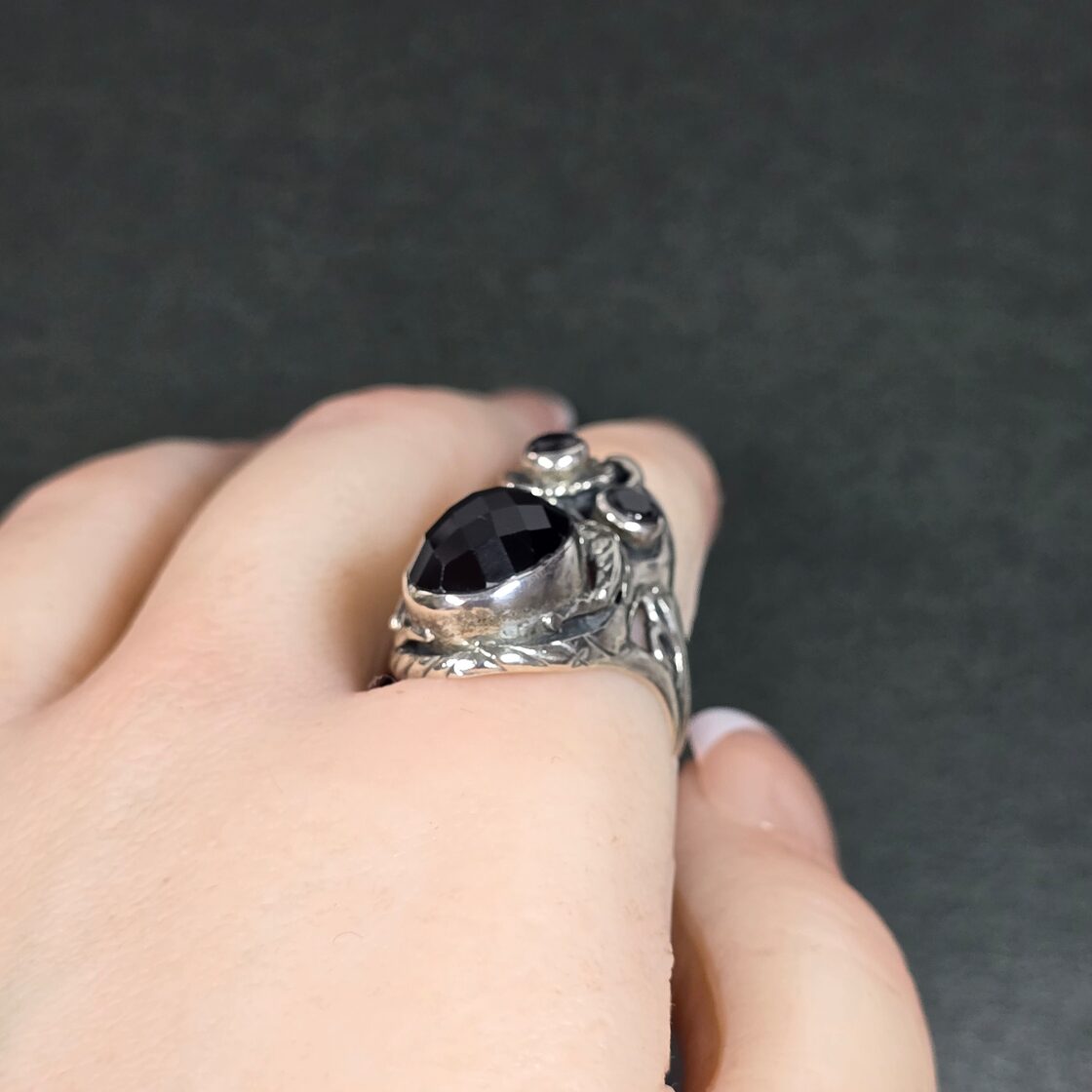 ブラックスピネル リング ブラックスピネル 指輪 ゴツカワ | Pay ID