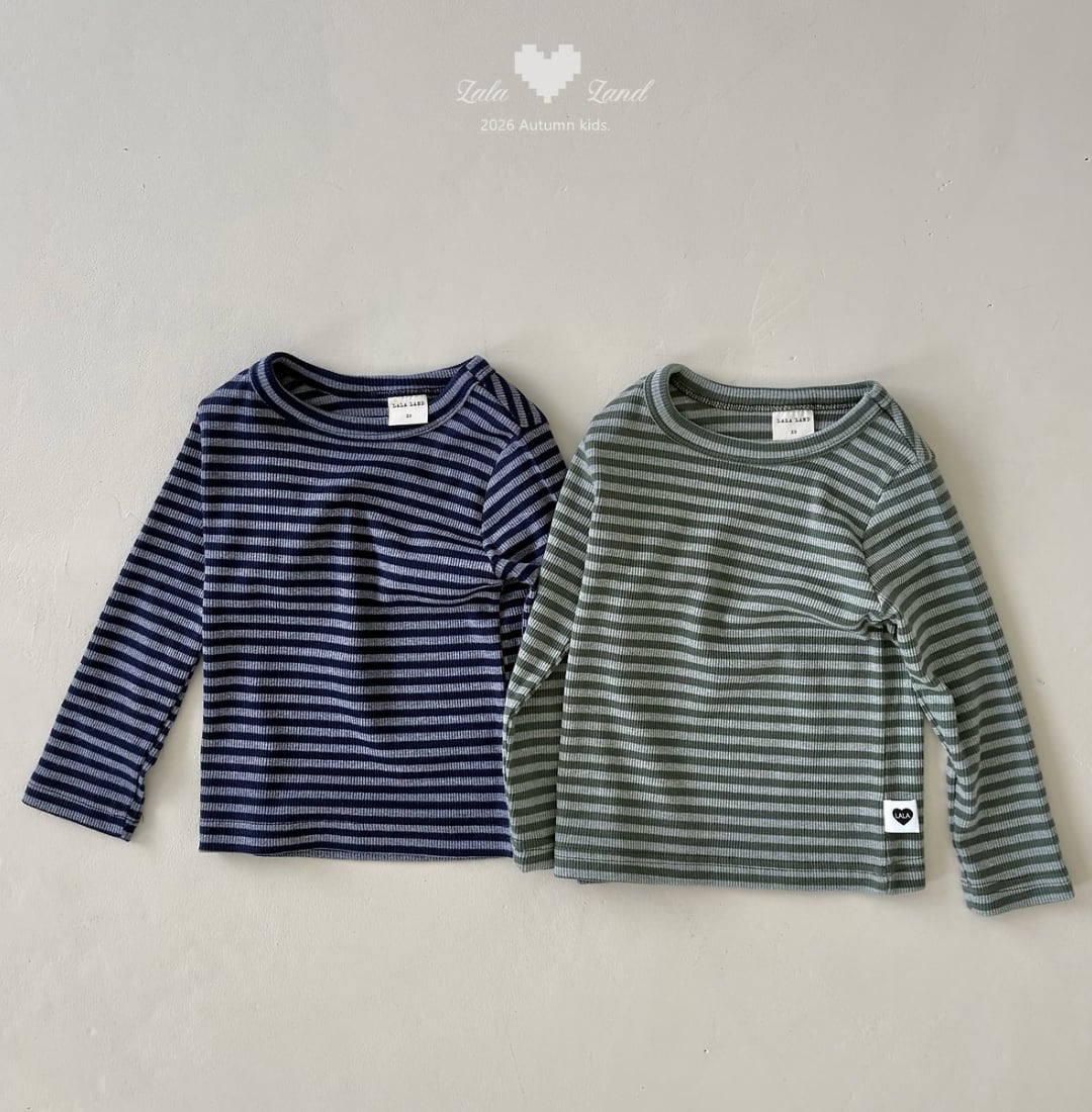 送料無料【予約】/ ミューズストライプTシャツ /lalaland