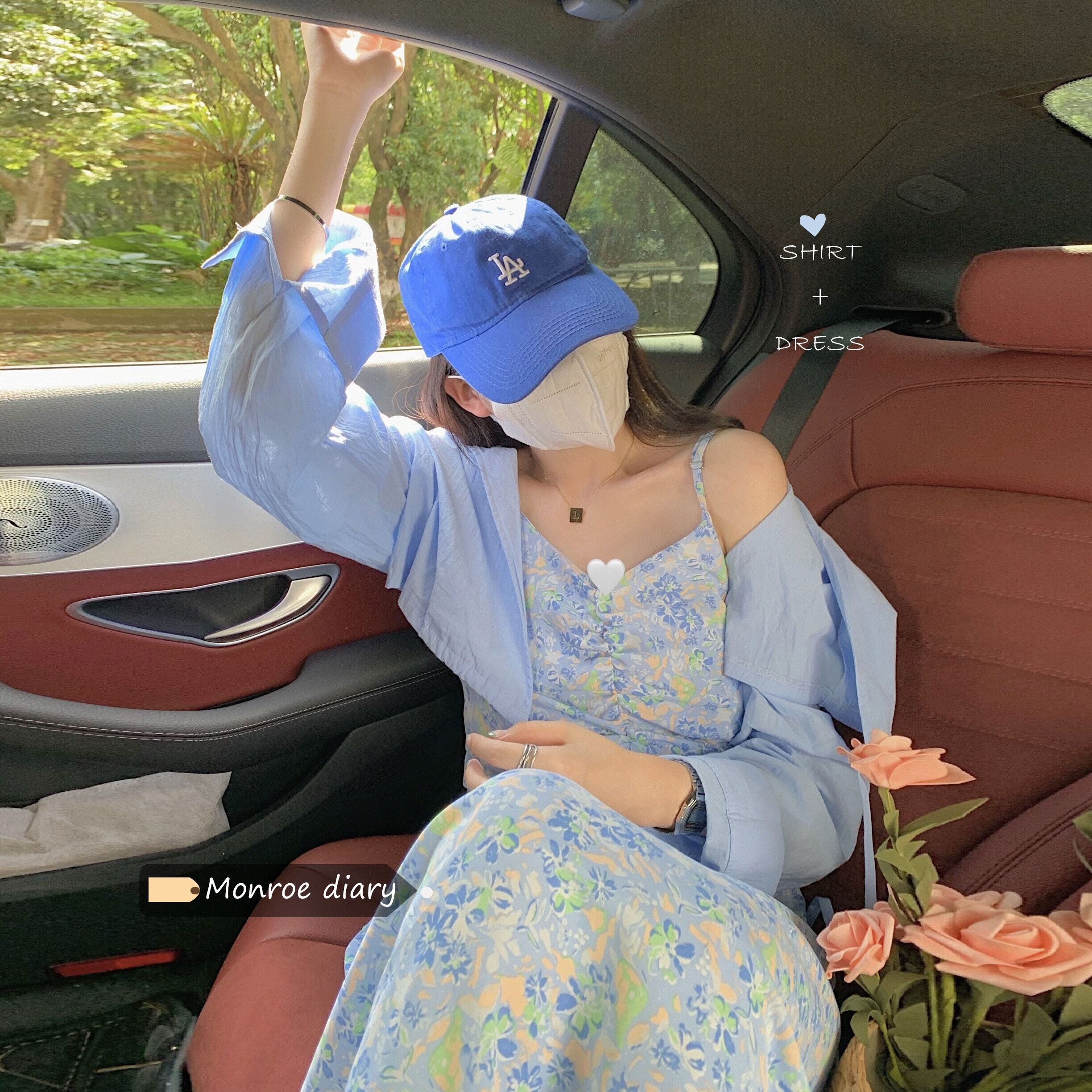 サマーフローラルスカート シャツ ストリート 大人ガーリー スウィート キュート カジュアル 夏物 花柄 モンロー41854430251