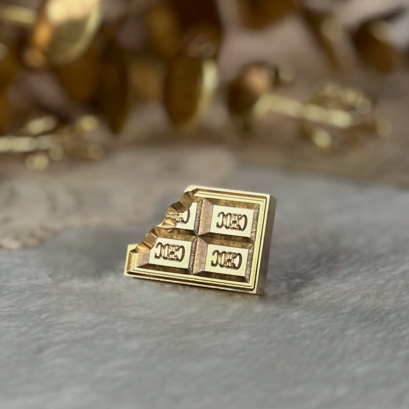 【縦15㎜×横25㎜】ダイカットヘッド チョコレート2 #SWH-221