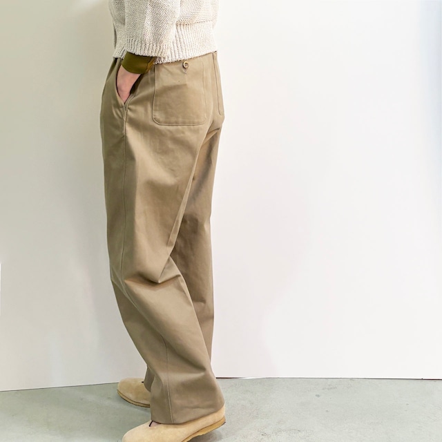 MORIKA モリカ　FRENCH ARMY TWILL PEG TOP TROUSERS フレンチアーミーツイル　ペグトップパンツ