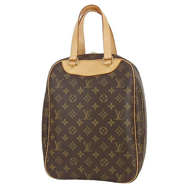 Vintage LOUIS VUITTON ルイヴィトン エクスキュルシオン モノグラム M41450 ハンドバッグ トートバッグ シューズバッグ ブラウン ゴールド金具 超美品