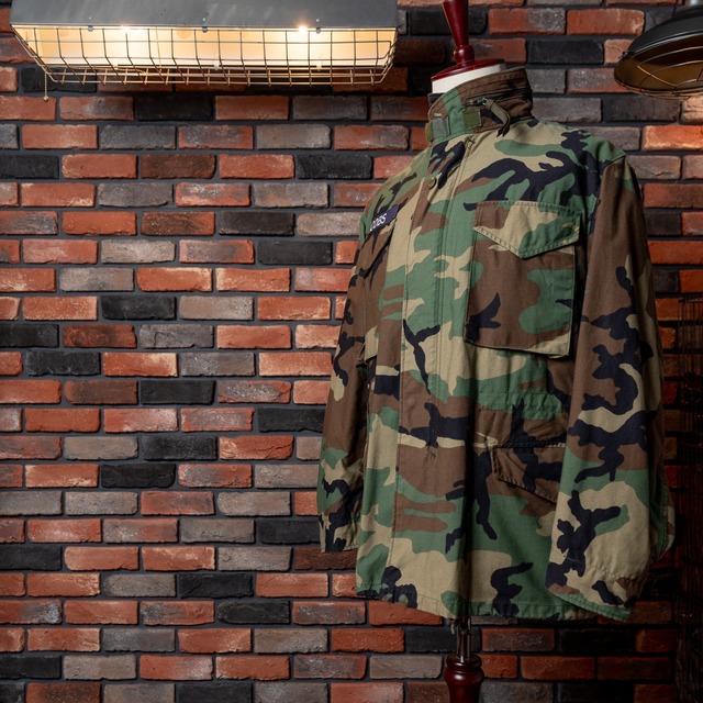 【M-R】U.S.Army 90's M-65 Field Jacket 4th Model Wood Land Camo Used 実物 アメリカ軍 M-65 ジャケット 4thモデル ウッドランド迷彩 NO.963
