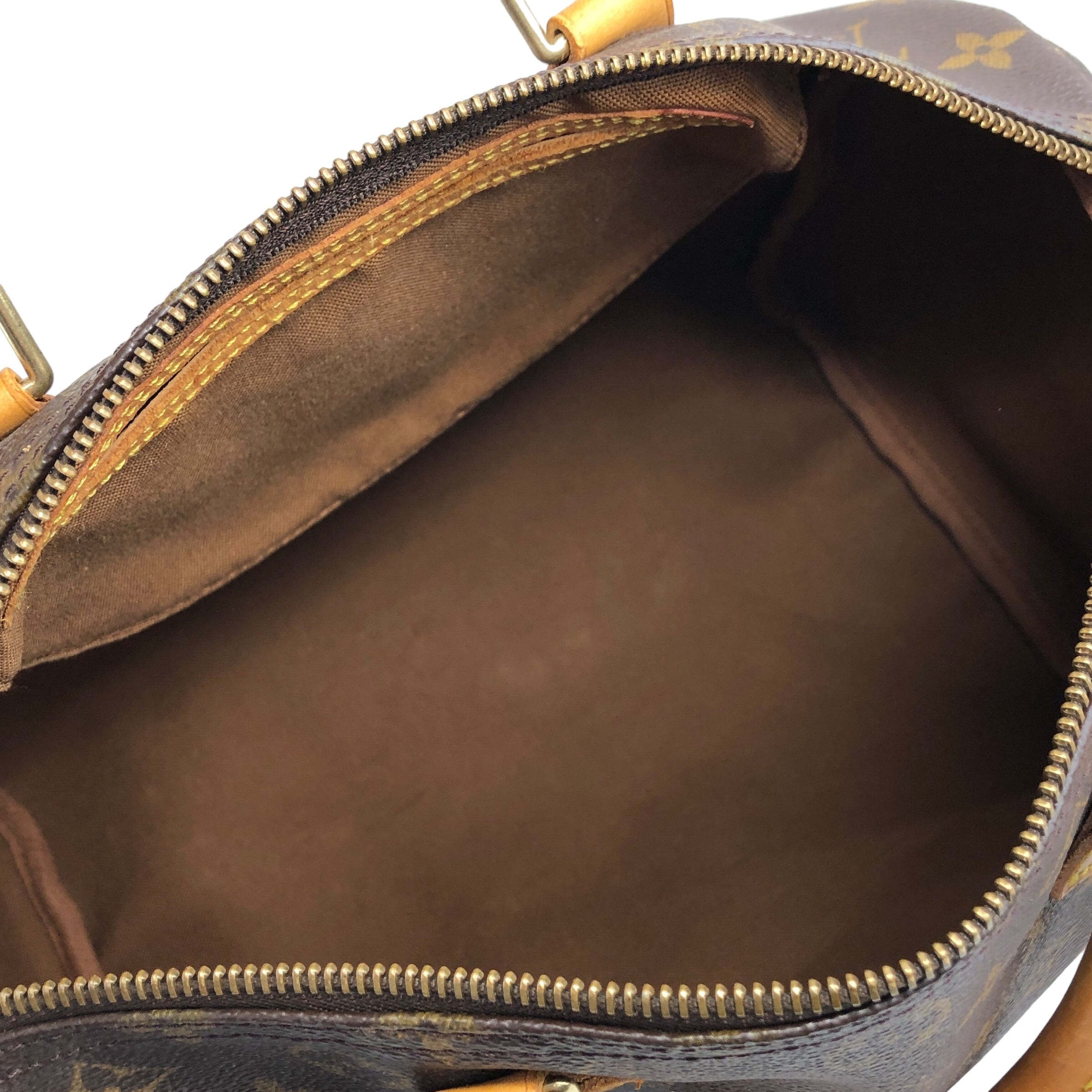 LOUIS VUITTON ルイヴィトン モノグラム ハンドバッグ ブラウン レザー