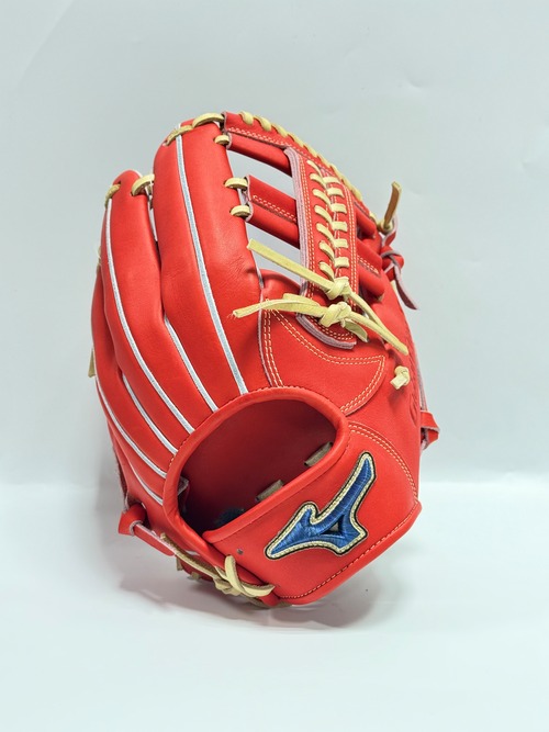 MIZUNO Global Elite Pro-ミズノグローバルエリートプロ　硬式グローブ　高校野球対応　右投げ用　D46型　ラディッシュ×ブロンド 画像