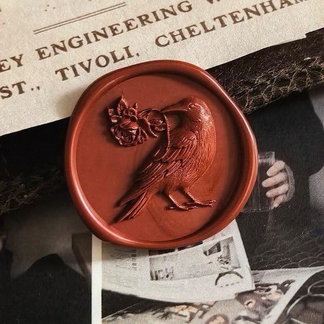 【SELECT】Wax Seal Stamp│少数入荷_Raven Rose