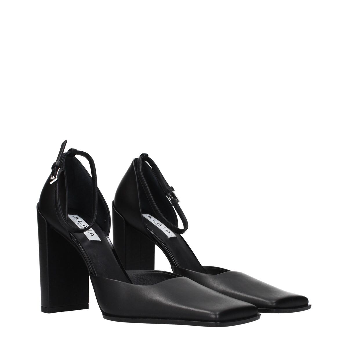 ALAIA レディース サンダル レザー ブラック