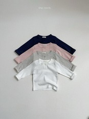 【取寄/韓国直送】minirobe 26/AT カイルボタンTシャツ|秋服|韓国子供服