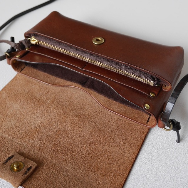 財布（ショルダー付き）　eureka leathercraft　ユリカレザークラフト