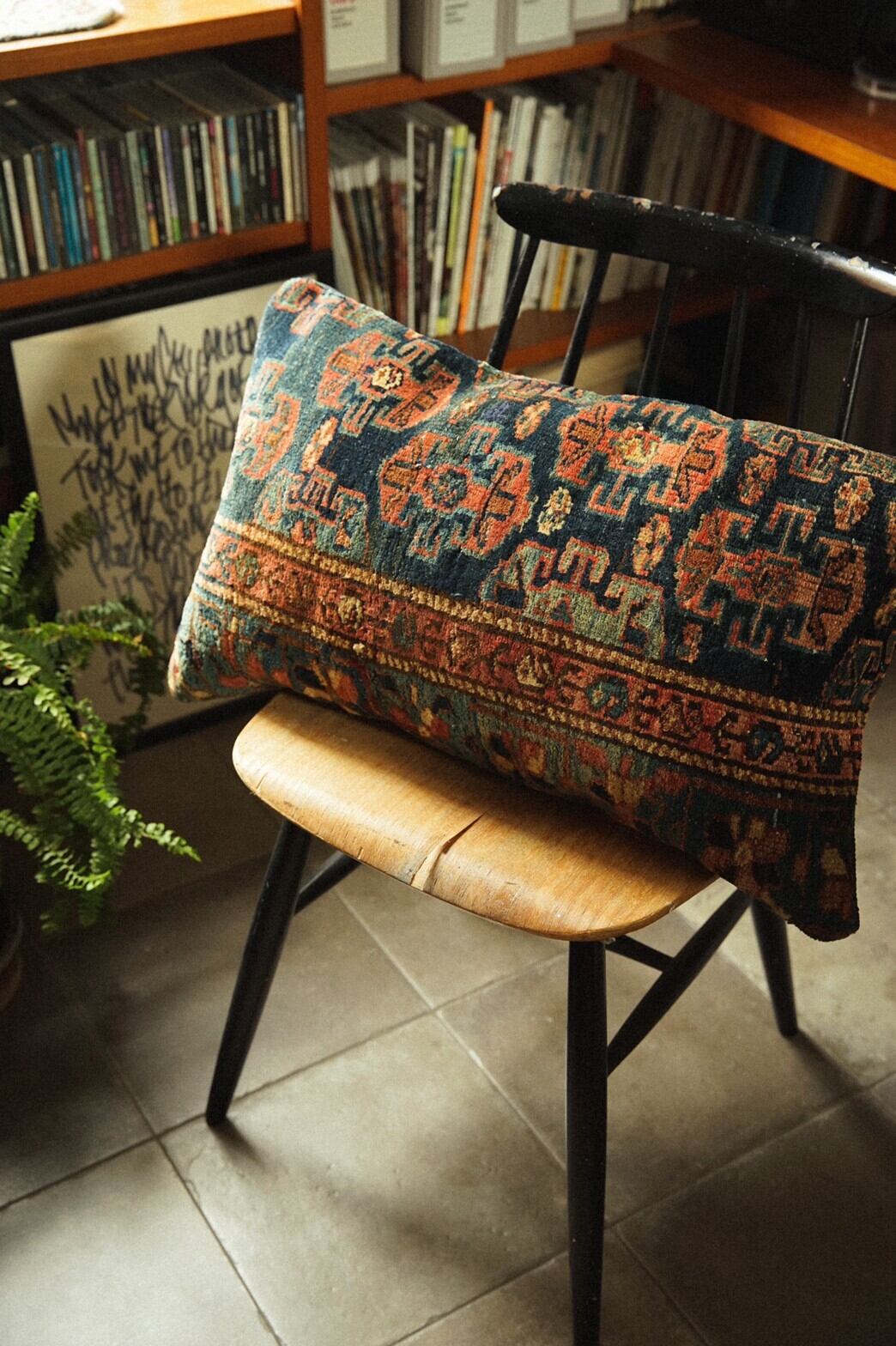 331-Semi Antique Hamadan cushion cover