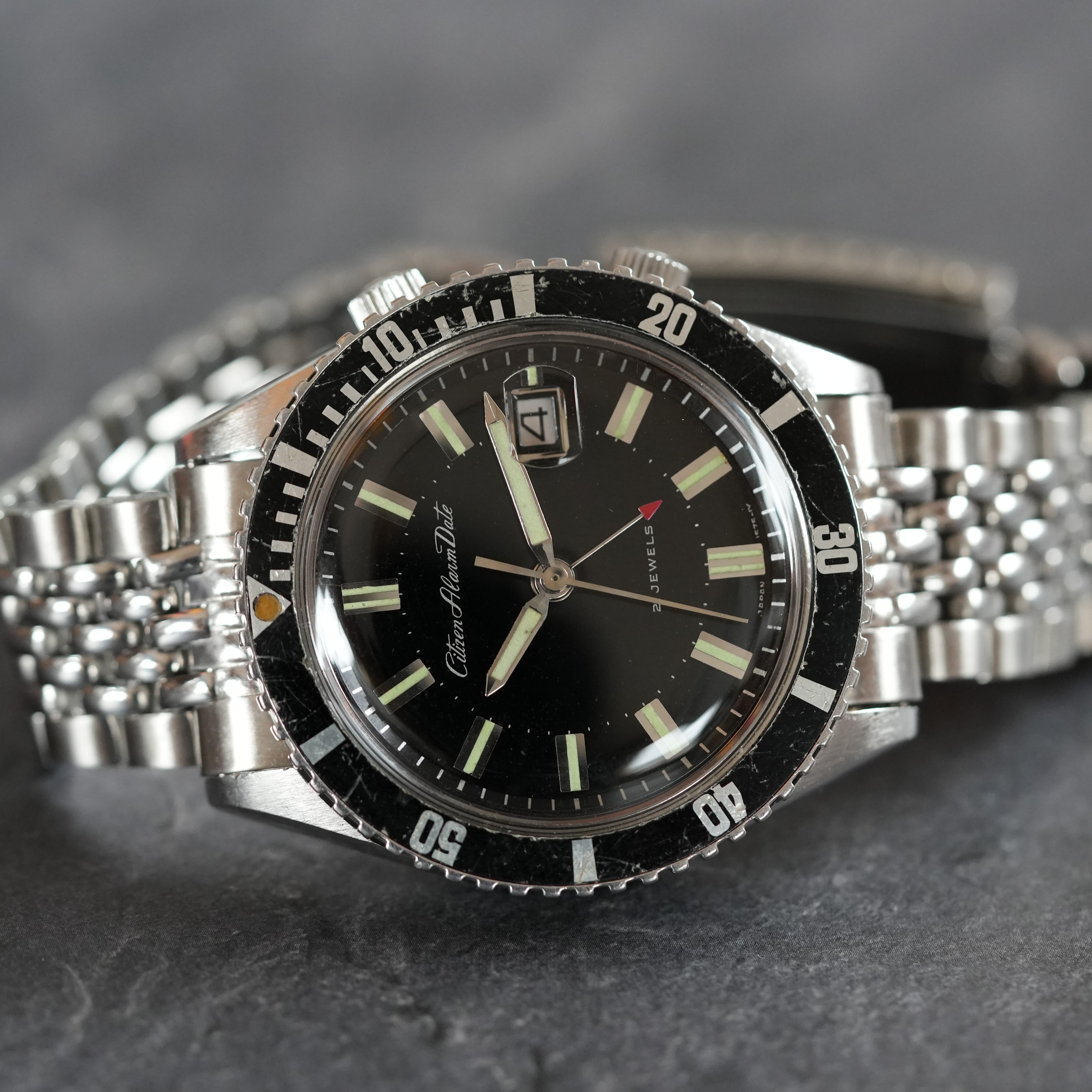 CTIZEN】 Alarm Date／Ref.52902-Y／Diver／シチズン アラームデイト