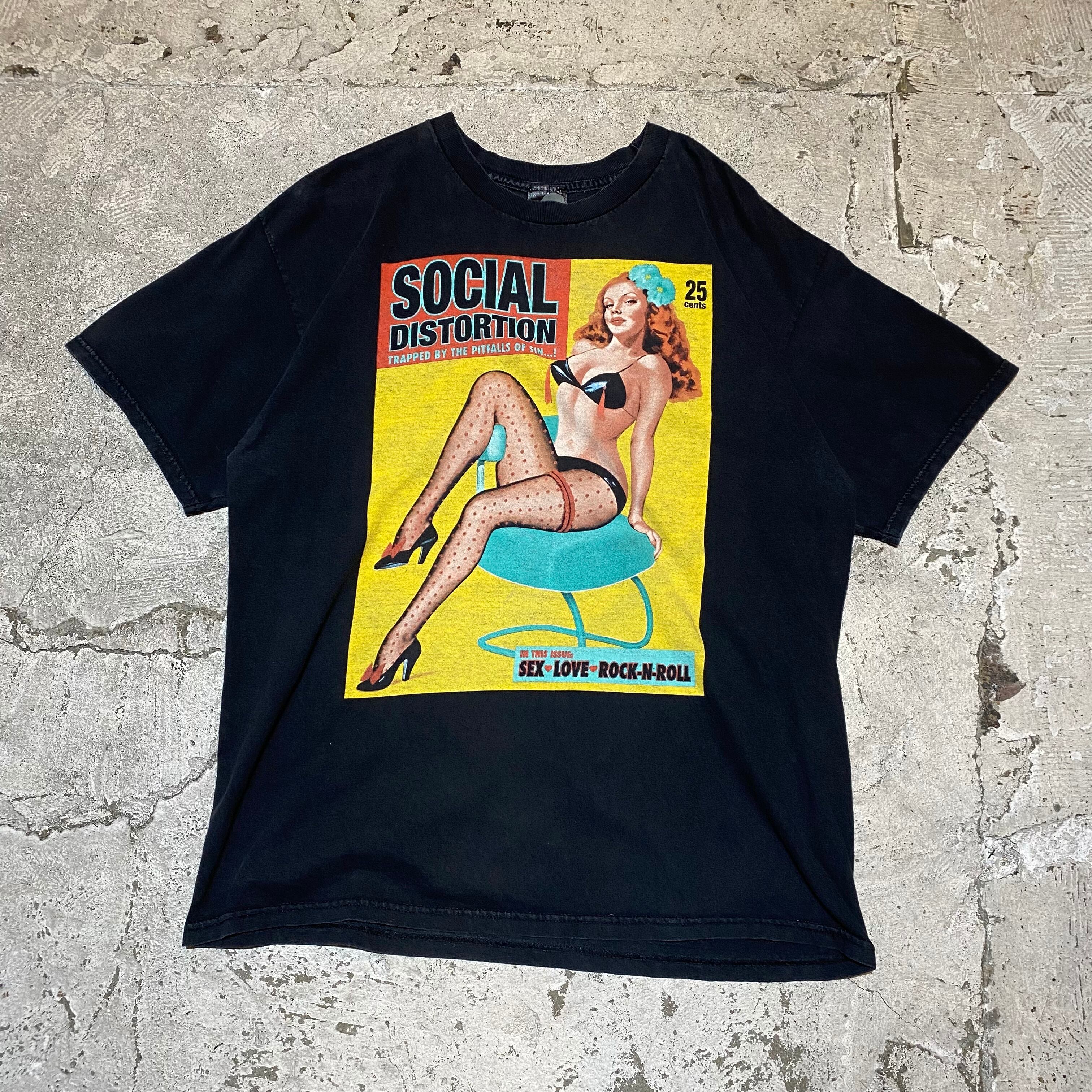 SOCIAL DISTORTION バンドTシャツ サイズXL ブラック系 | DonDonDown 