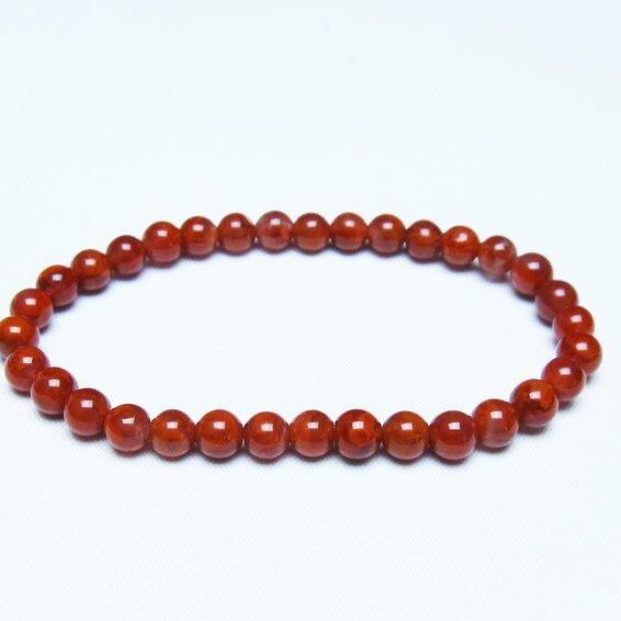 ナンホーンアゲート ブレスレット 6mm アゲート ブレス 一点物 メール便可 [M便 1/10] 111-47496