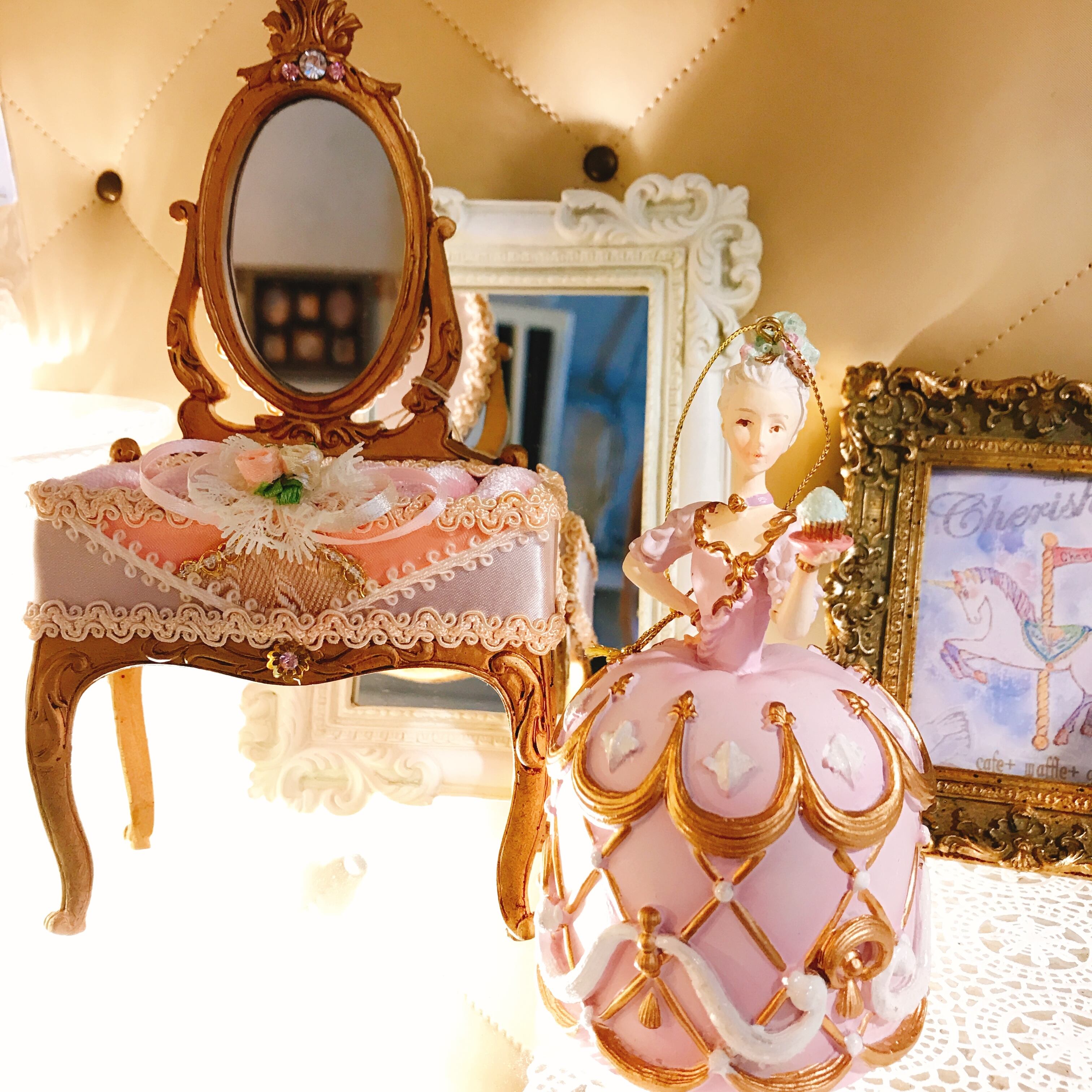 マリーアントワネット ﾟオーナメントラベンダードレス Cafe Cherish