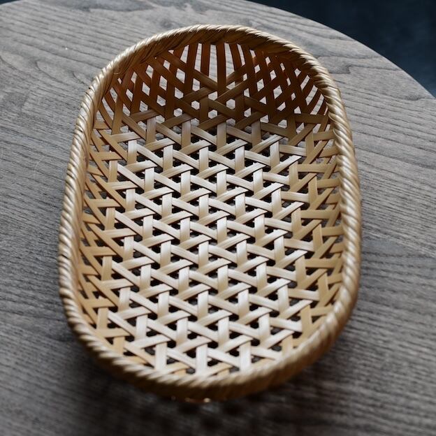 竹聲館 亀甲盛籠 楕円［2107000000117］ | casa rua［カーサ・ルア］