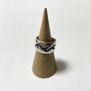 Vintage Southwestern Sterling Overlay Ring
