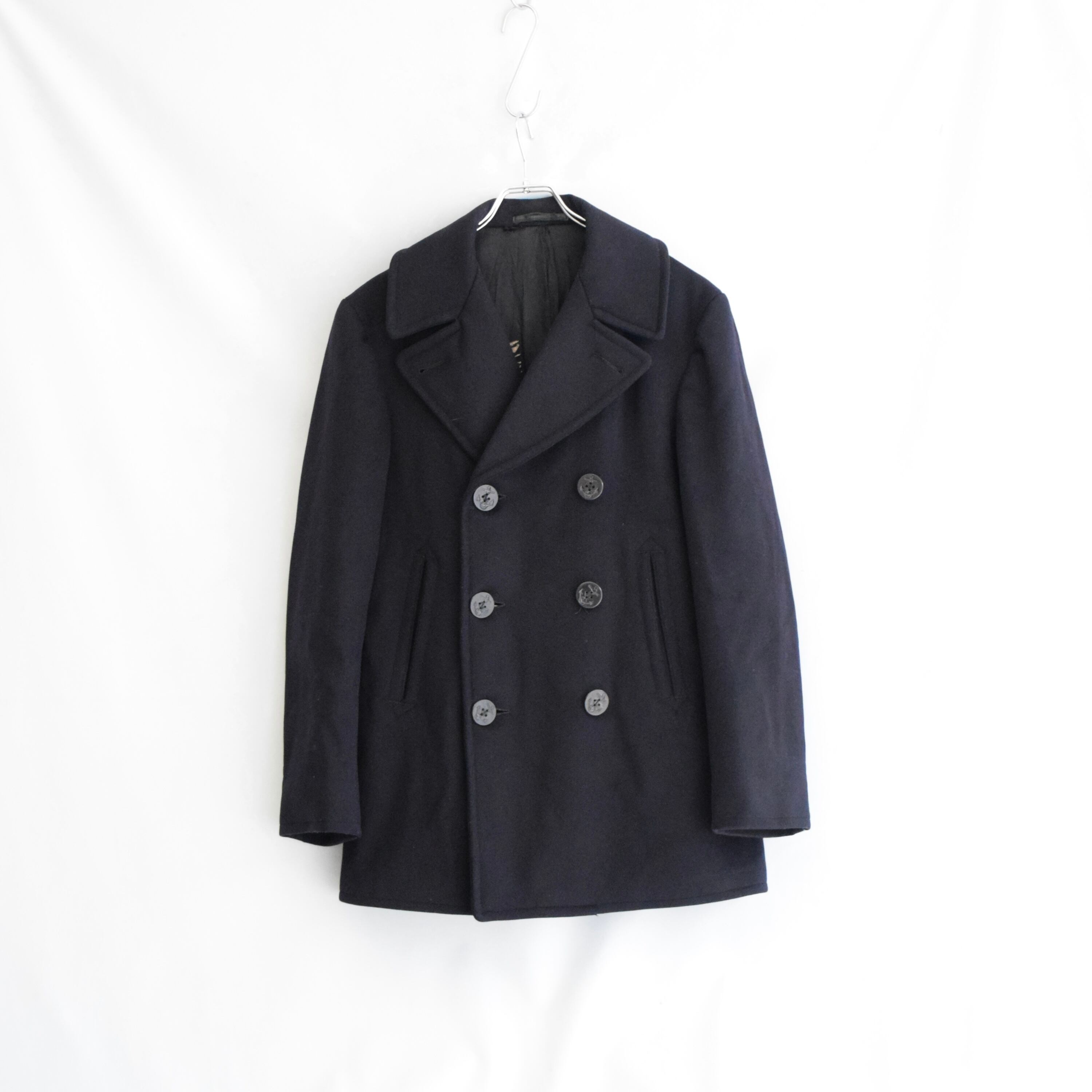 40s VINTAGE U.S.NAVY 米軍実品 Pコート ミリタリー オーバーコート