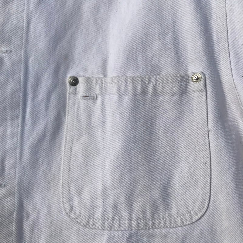 80's 90's POLO RALPH LAUREN ホワイトデニムカバーオール 白タグ