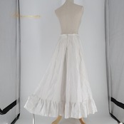 フラメンコ 衣装 ファルダ スカート ペチコート ホワイト系 無地 シンプル 練習 レッスン インナー 白 ボランテ フリル 爽やか 明るい ダンス衣装 イベント 重ね着 オールホワイト