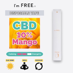 CBD(10%) 使い捨て(1.0ml)【Mango】