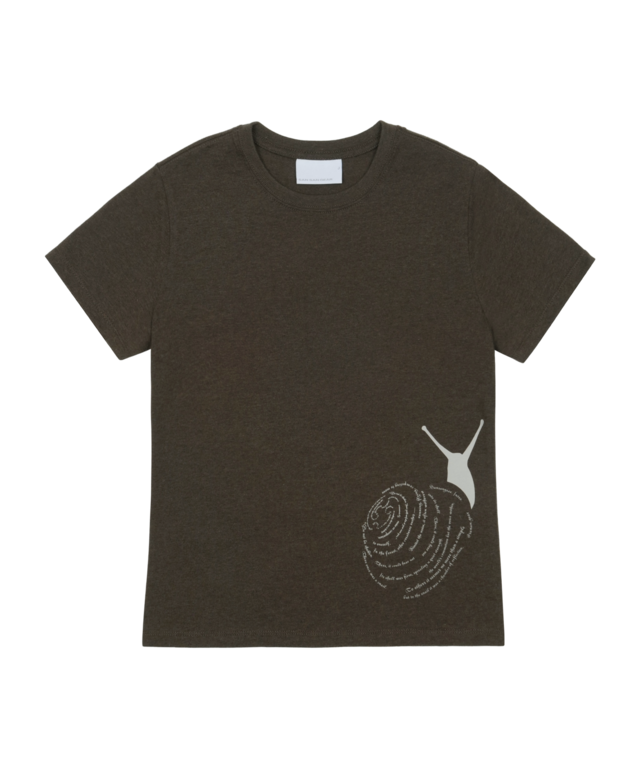 [SAN SAN GEAR] SNAIL T-SHIRT_0 [MELANGE BROWN] 正規品 韓国ブランド 韓国通販 韓国代行 韓国ファッション sansan san san sansangear サンサンギア
