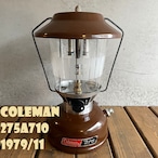 コールマン 275A 1979年11月製造 ブラウン ツーマントル ランタン COLEMAN ビンテージ 隠れた名品 使用少ない美品 フロストグローブ オリジナル 分解清掃メンテナンス済み 箱付き