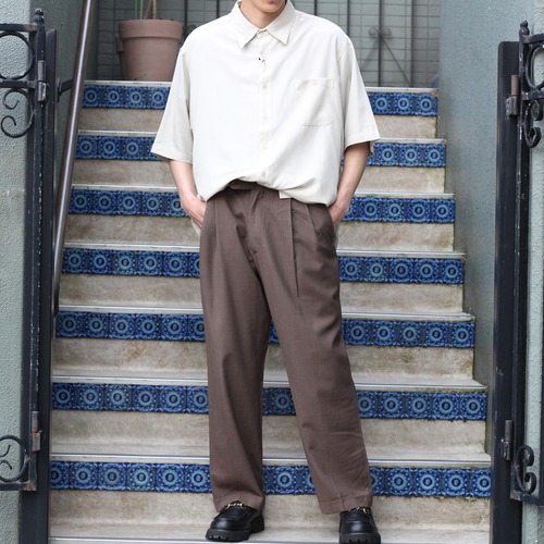 USA VINTAGE CHECK PATTERNED SLACKS PANTS/アメリカ古着チェック柄スラックスパンツ