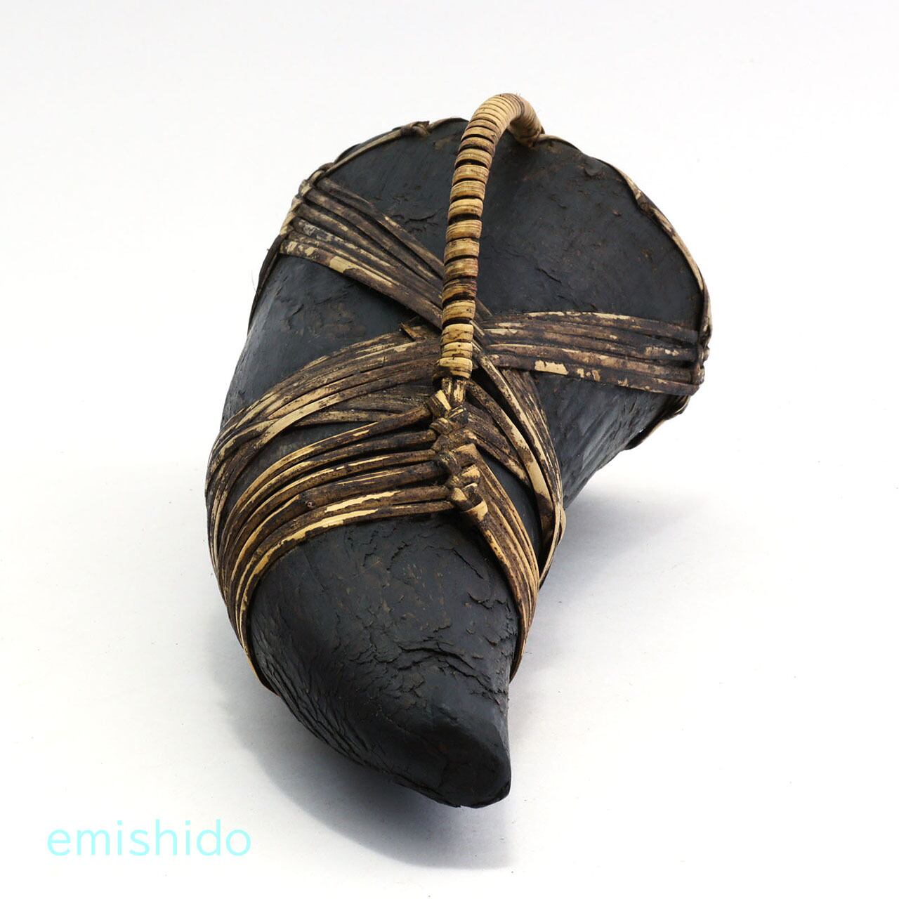 ナガ族。角の容器 0115-OG170 | ゑみし洞