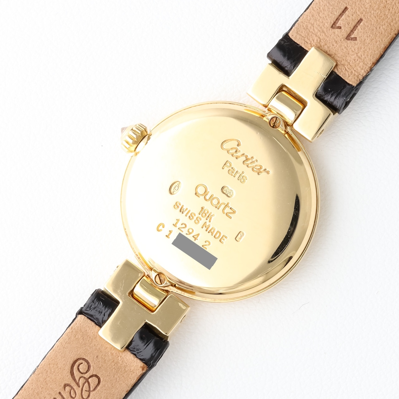 カルティエ ヴァンドーム SM 金無垢 ラグダイヤ レザー