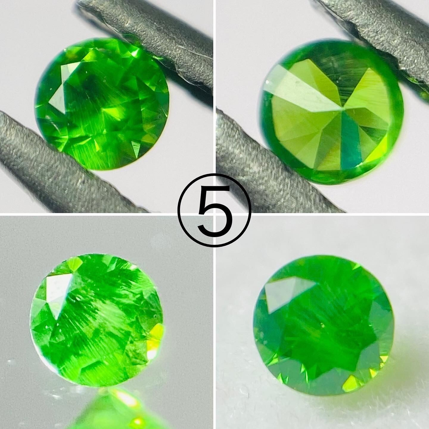 馬躍動する希少石 デマントイドガーネット