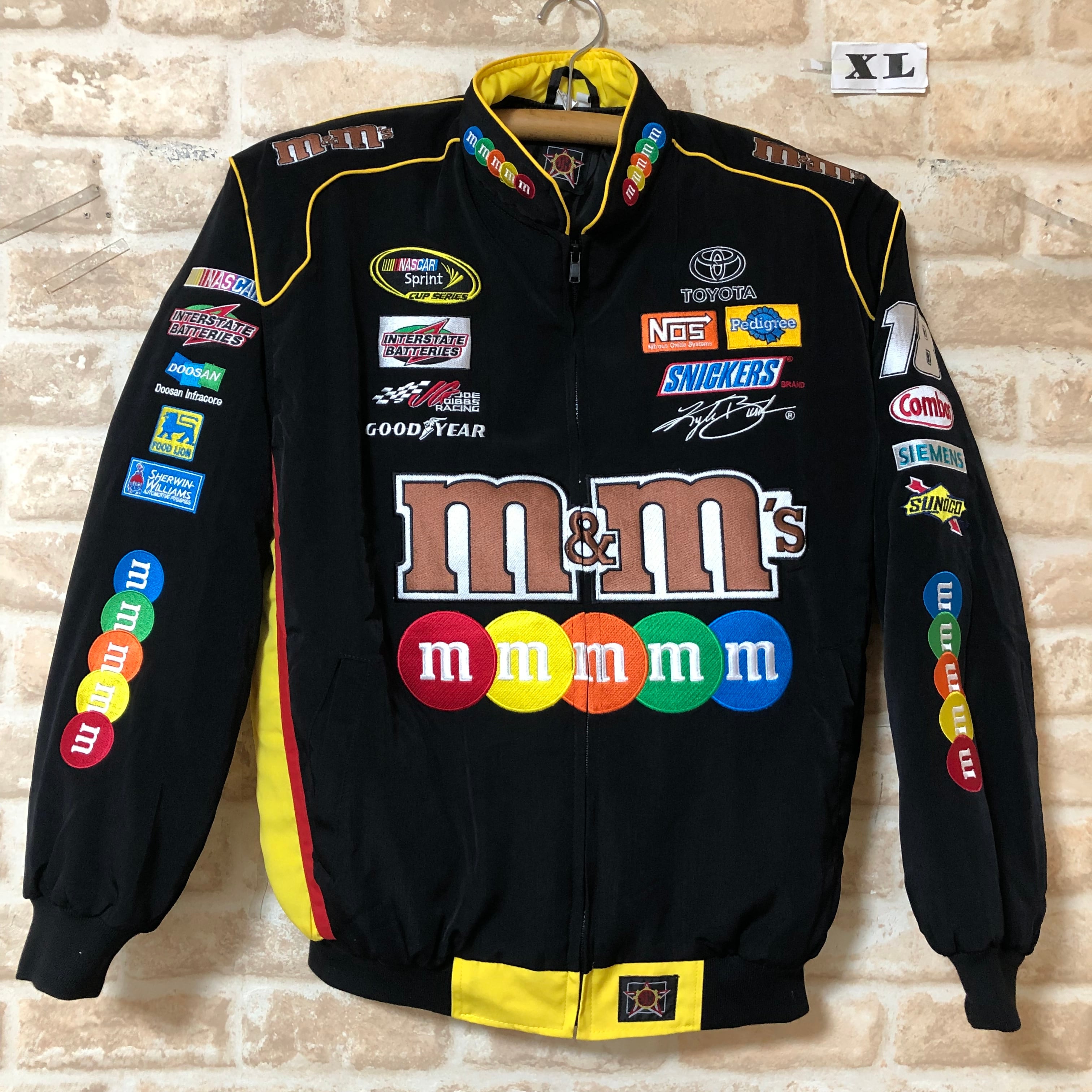 m&m's エムアンドエムズ レーシングジャケットブルゾン　M L XL XXL