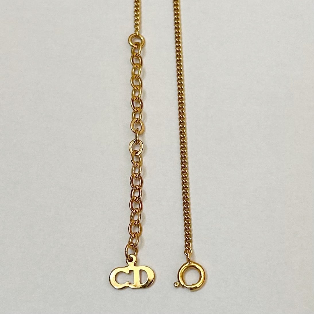 N5484】Christian Dior oval cut out necklace/クリスチャンディオール