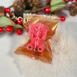 くまさんチョコキーホルダー お目目隠したVer