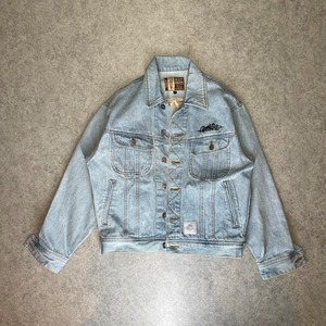 Emblem logo denim jacket