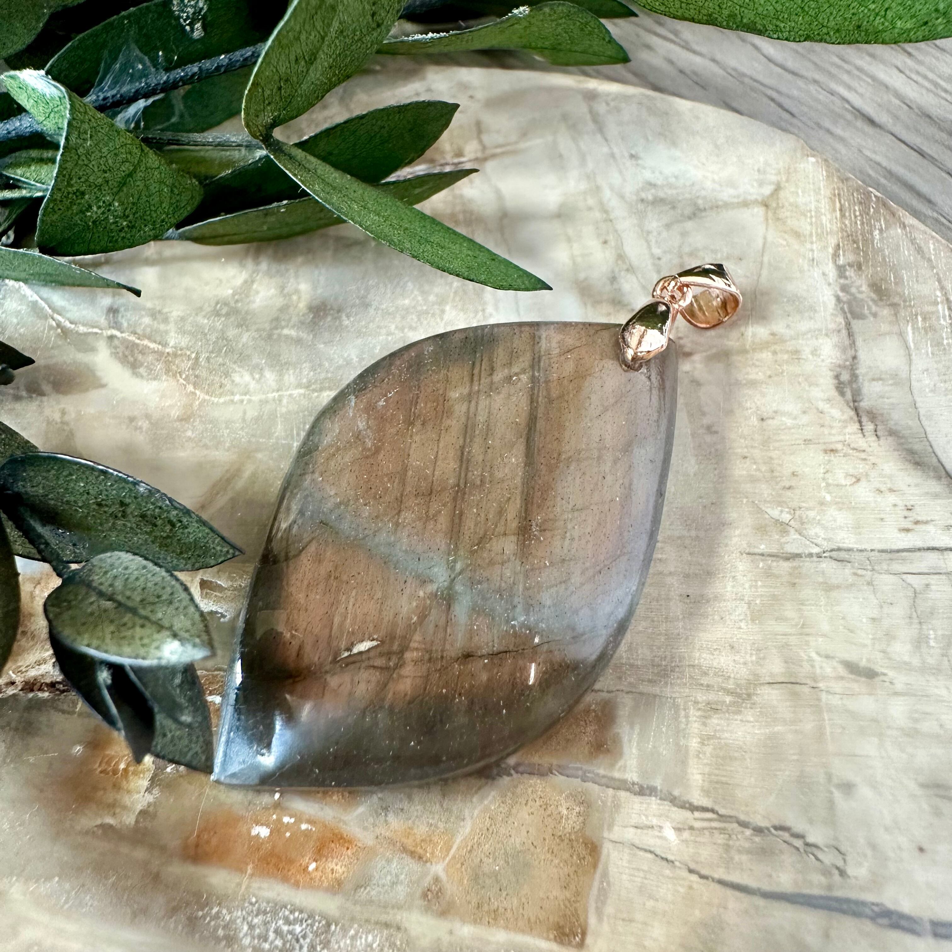 s925ピンクシラーラブラドライトペンダントトップ101 | 円と縁