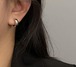 玖韓 丸型耳クリップ ピアスのようなデザイン